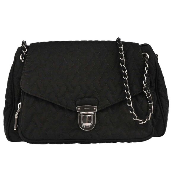 Prada Black Nylon Shoulder Bag - Picture 1 of 10